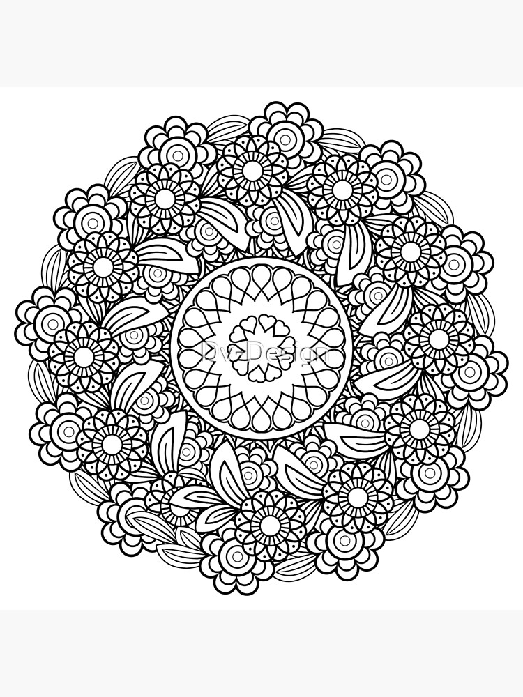 Flower Mandala Art Print