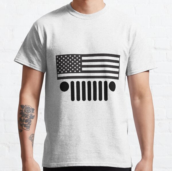 american flag jeep t shirt