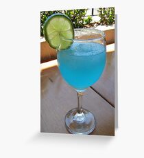 Blue Margarita Greeting Card
