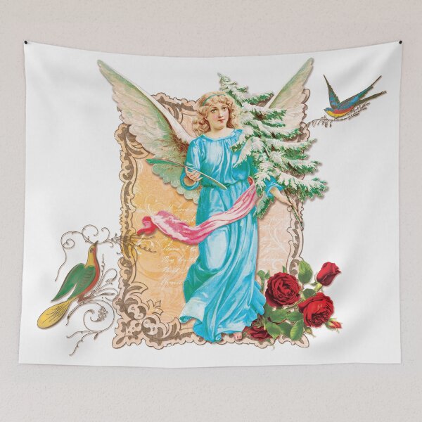 Item preview, Angel 2 Birds Red Roses designed and sold by LizzyizzyDesign.