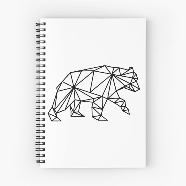 Item preview, Geometric bear in white color designed and sold by sashica.