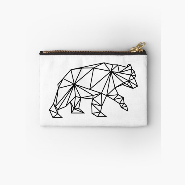 Item preview, Geometric bear in white color designed and sold by sashica.