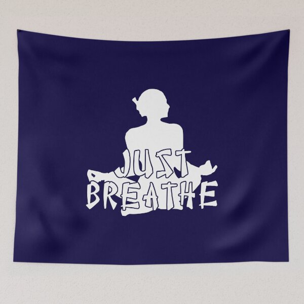 Item preview, Just breathe white designed and sold by Amazing Designs.