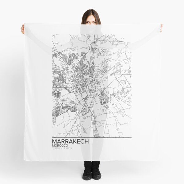 Marrakesch Karte Poster Drucken Wandkunst Marokko Geschenk Zum Ausdrucken Haus Und Kindergarten Moderne Karte Dekor Fur Buro Karte Kunst Karte Geschenke Tuch Von Marzzgraphics Redbubble