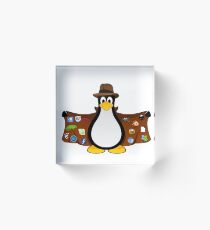 Tux the Salesman Acrylic Block