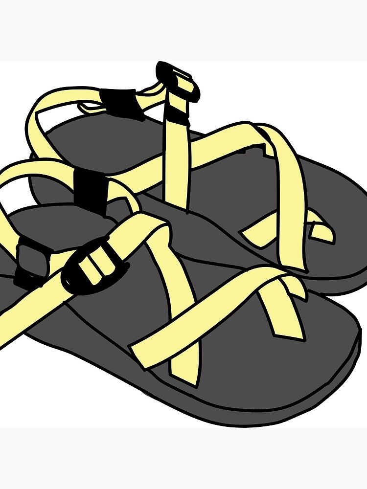 yellow chacos
