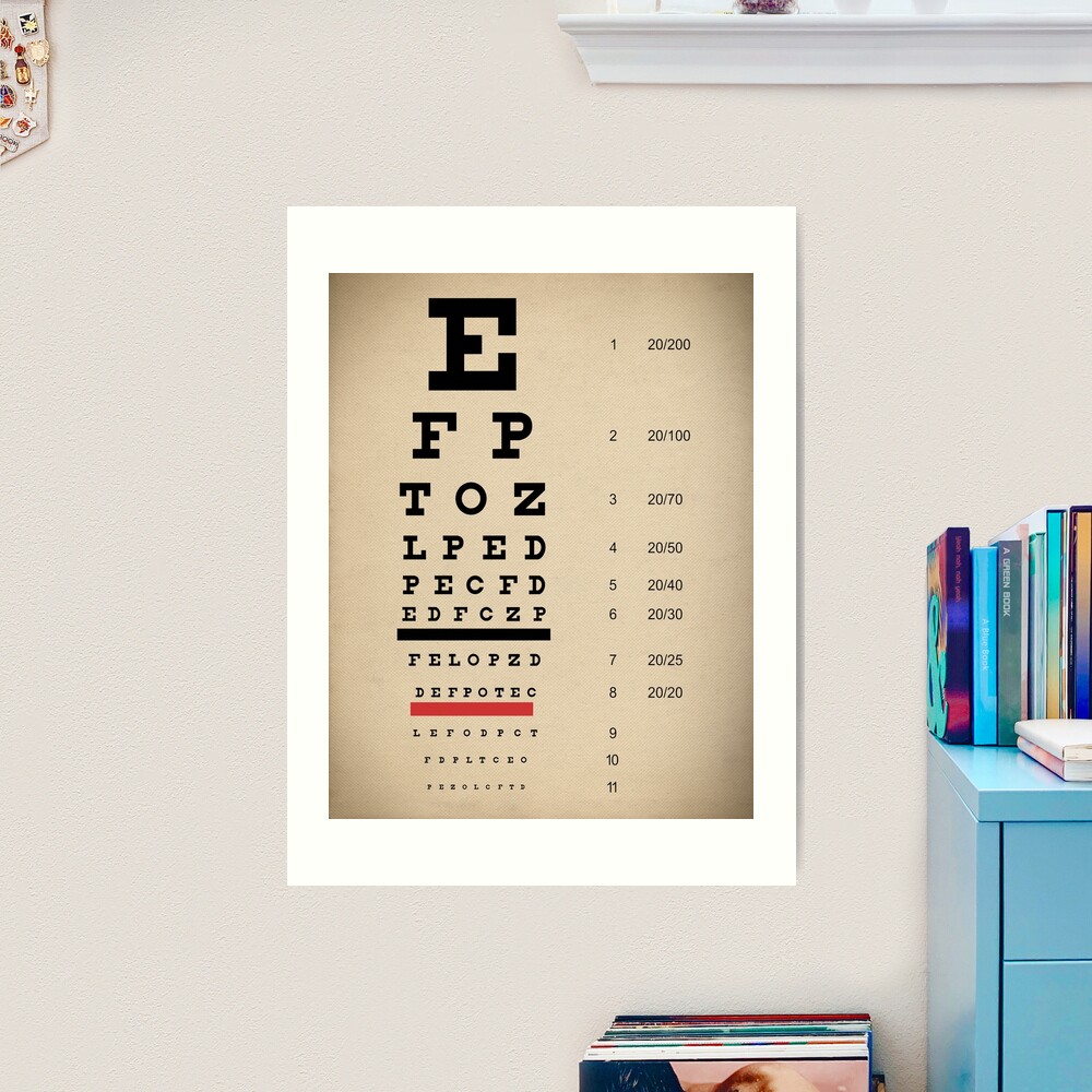 Eye Chart Flat Wrap