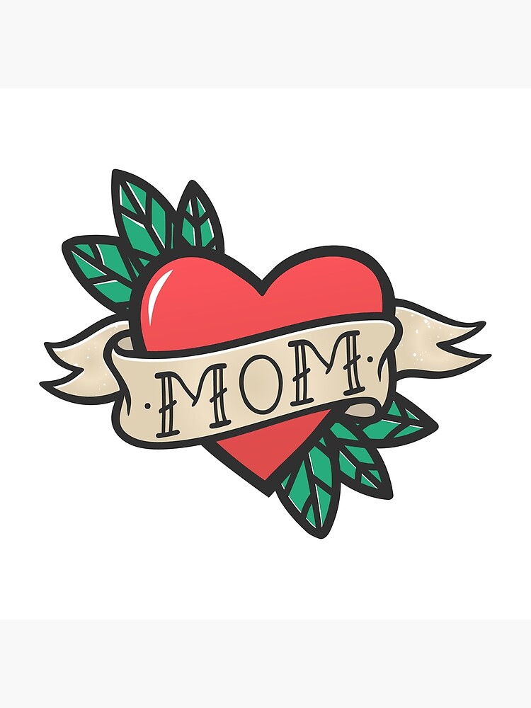 Crafty Jenny Free Clipart  I LOVE MOM tattoo