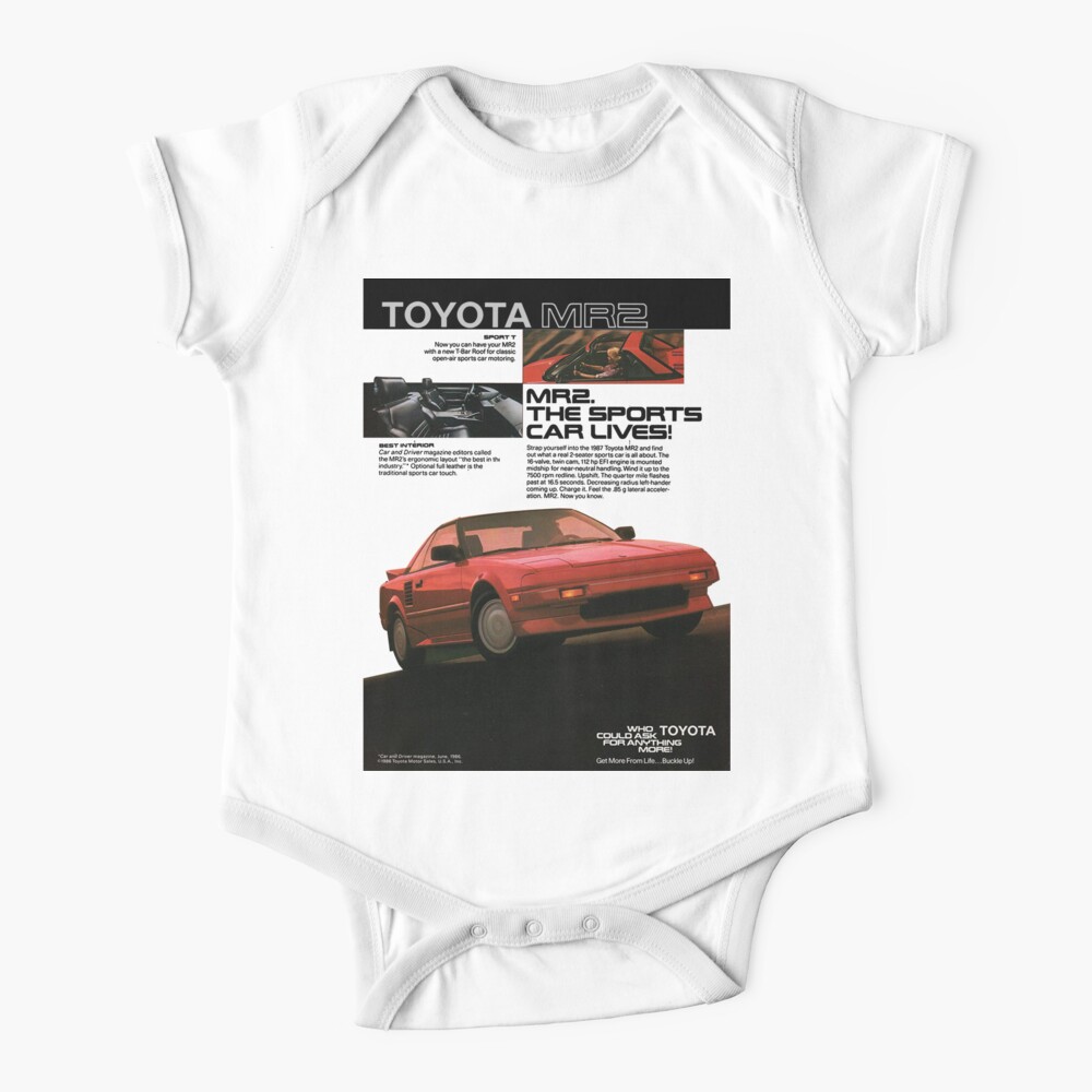 Toyota Mr2 Aw11 Baby One Piece By Throwbackmotors Redbubble