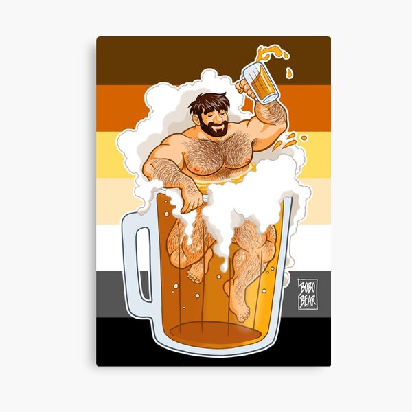 ADAM LIKES A BIG BEER Canvas Print