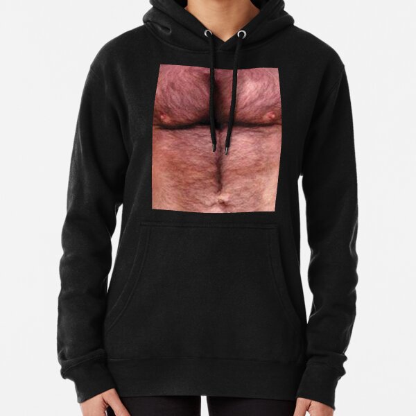 hairy chest hoodie