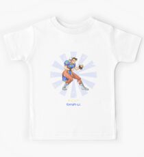 Street Fighter Chun Li Retro Japanese Kids Tee