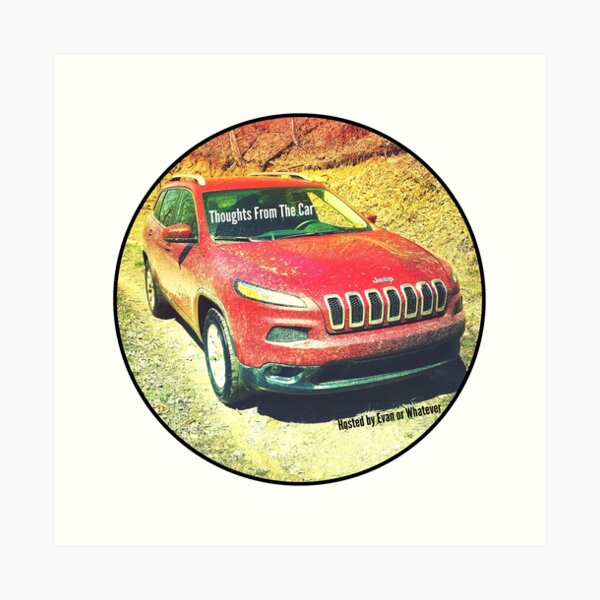 Thoughts From The Car Cover Image Art Print