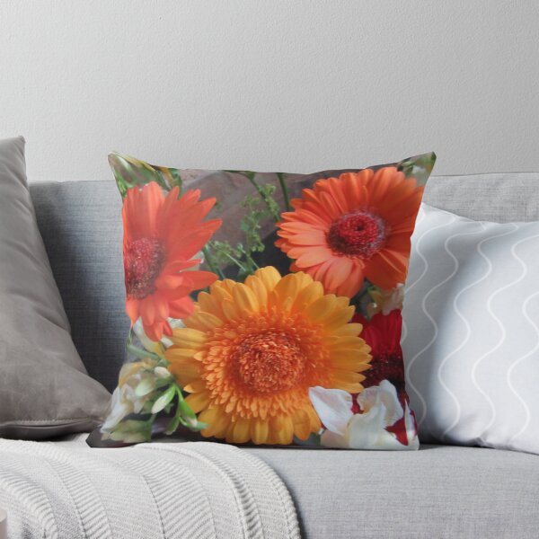 Item preview, Orange Gerberas With White Freesias designed and sold by lezvee.