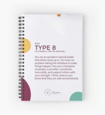Cuaderno de espiral Eneagrama tipo 8 - Agradecido por ti