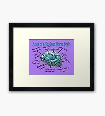 Nursing Student Humor Brain Framed Print