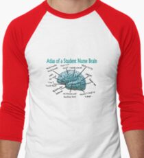 Nursing Student Humor Brain Men's Baseball Âľ T-Shirt