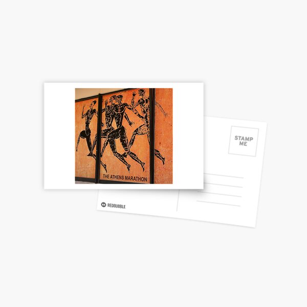 Athens Marathon Street Mural Postcard