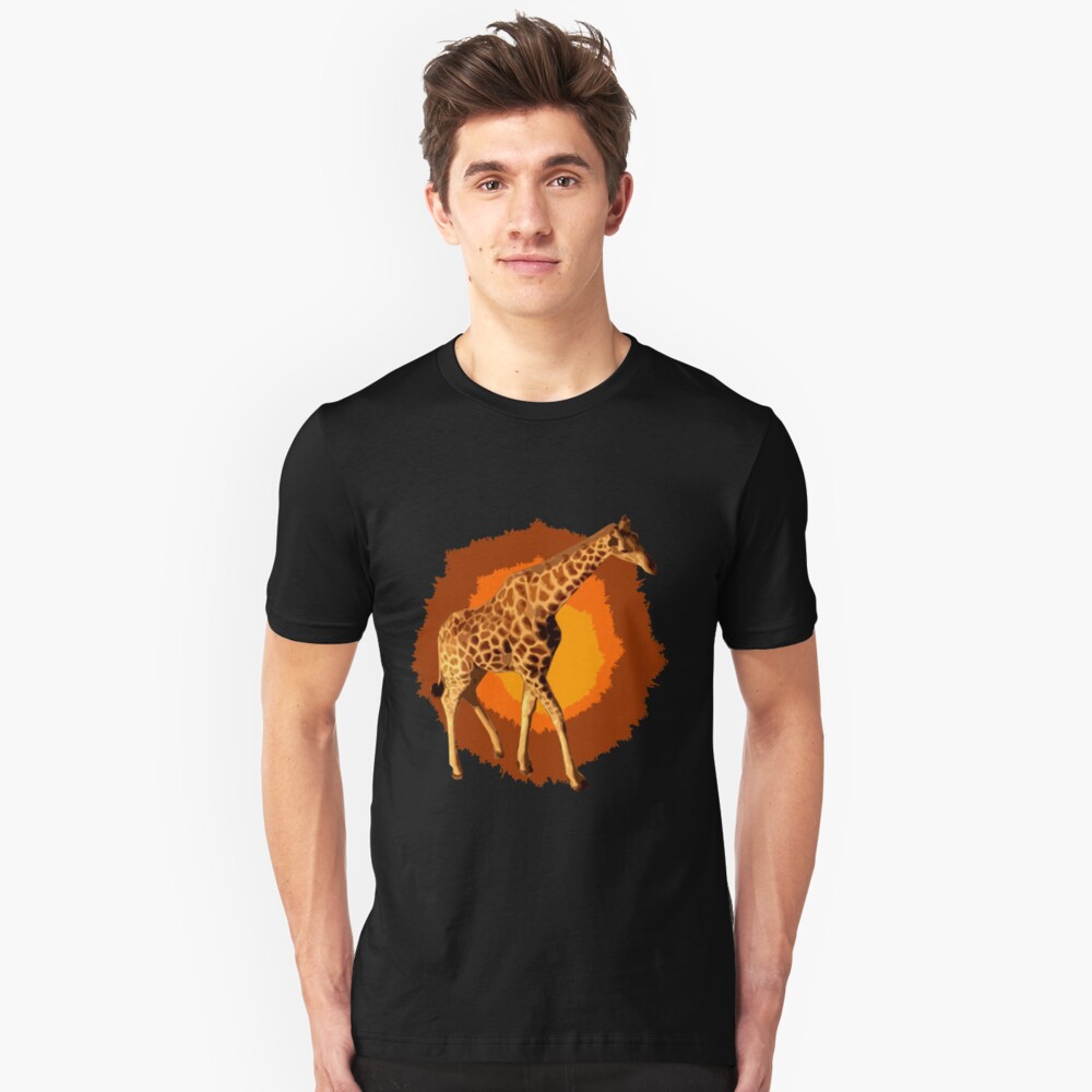 Giraffe Popart Slim Fit T-Shirt