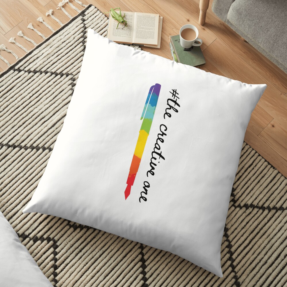 #The Creative One Floor Pillow