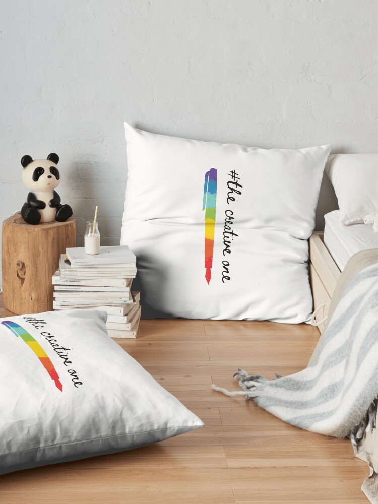 Alternate view of #The Creative One Floor Pillow