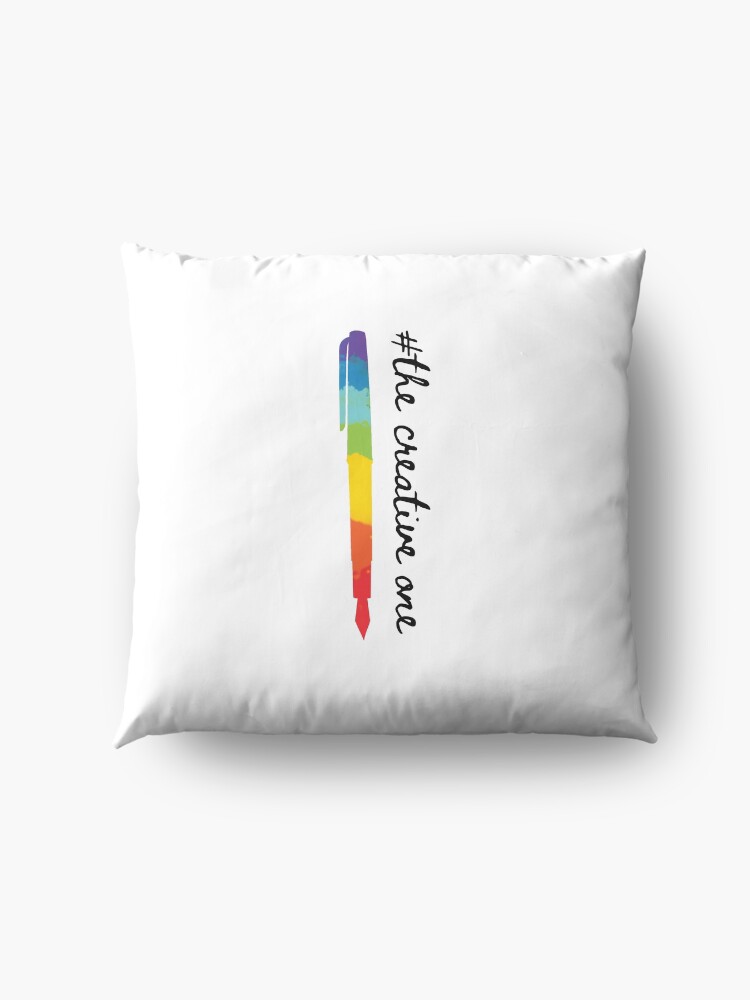 Alternate view of #The Creative One Floor Pillow