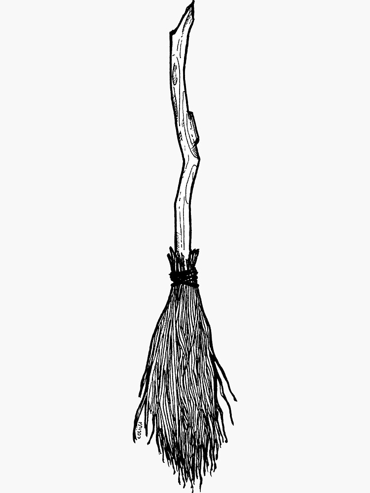 Thumbnail 3 of 3, Sticker, Broom designed and sold by C0liva.