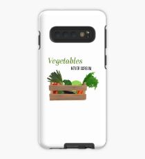 Funda/vinilo para Samsung Galaxy Vegetarier Vegan Vegetables never scream