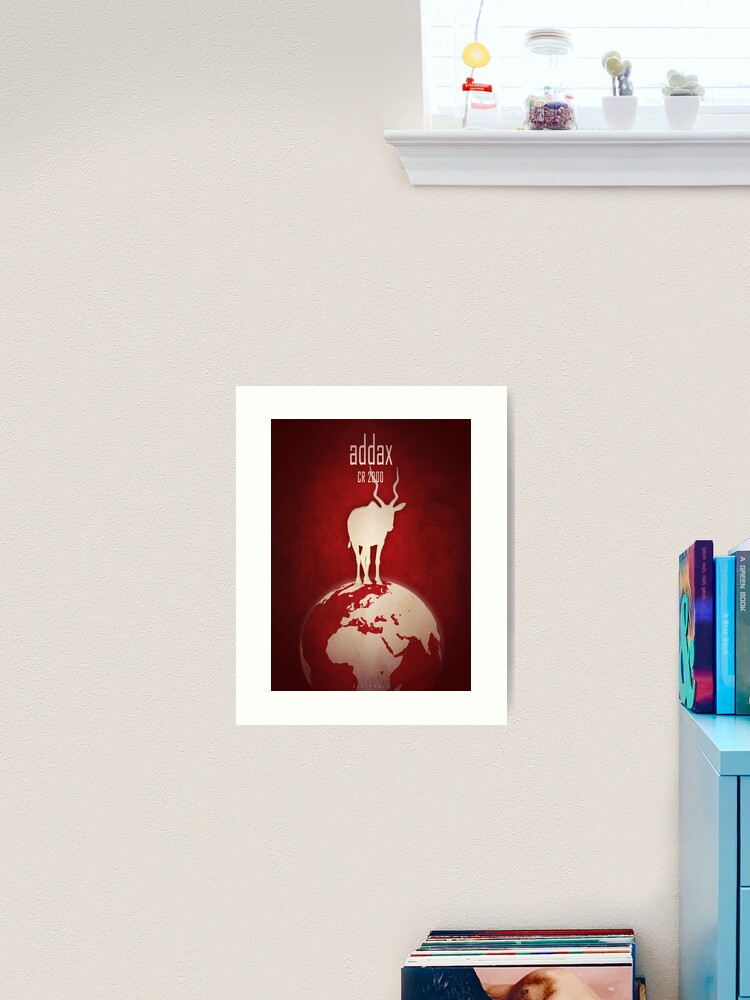 Thumbnail 2 of 3, Art Print, Addax/white antelope - endangered species designed and sold by 12images.