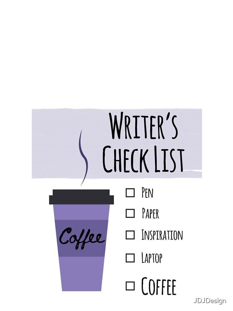 Writer's Check List by JDJDesign