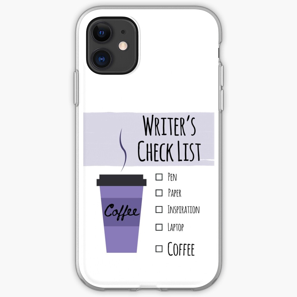 Writer's Check List iPhone Case & Cover