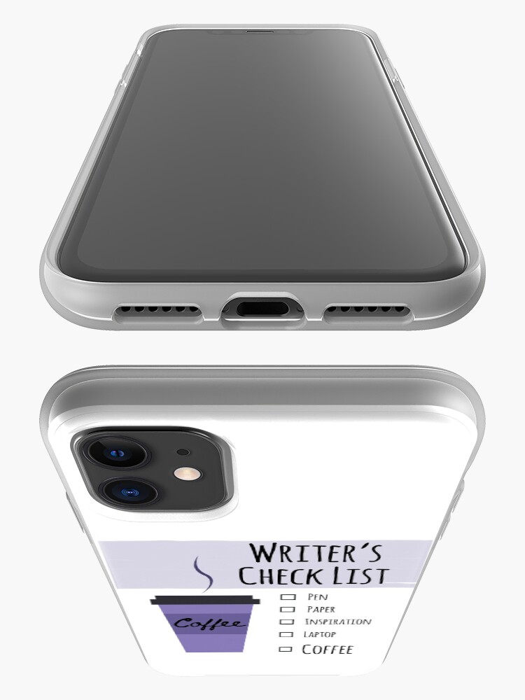 Alternate view of Writer's Check List iPhone Case & Cover