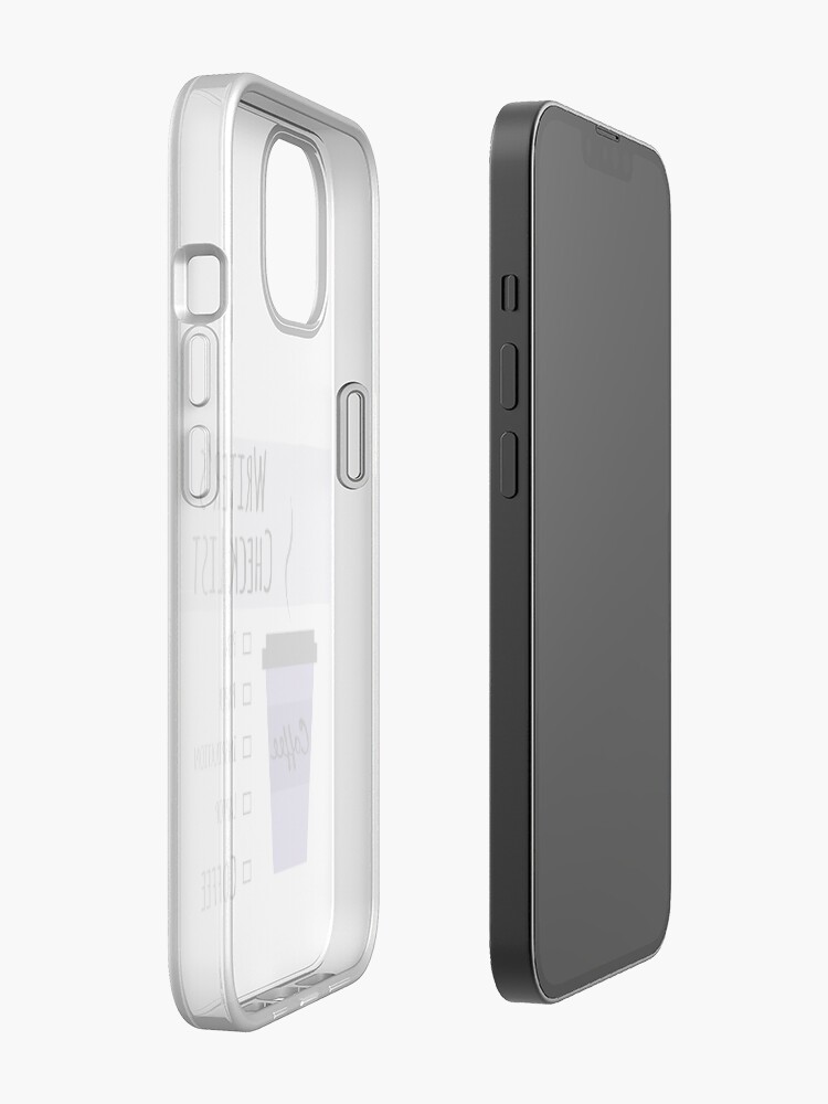 Alternate view of Writer's Check List iPhone Case