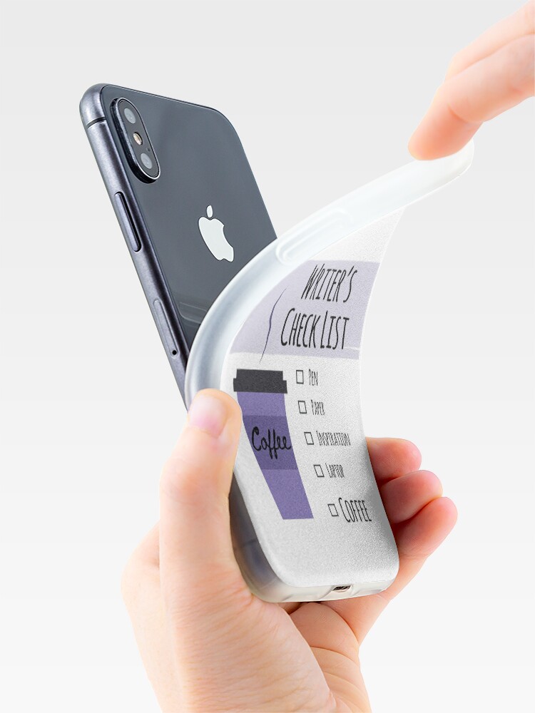 Alternate view of Writer's Check List iPhone Case & Cover