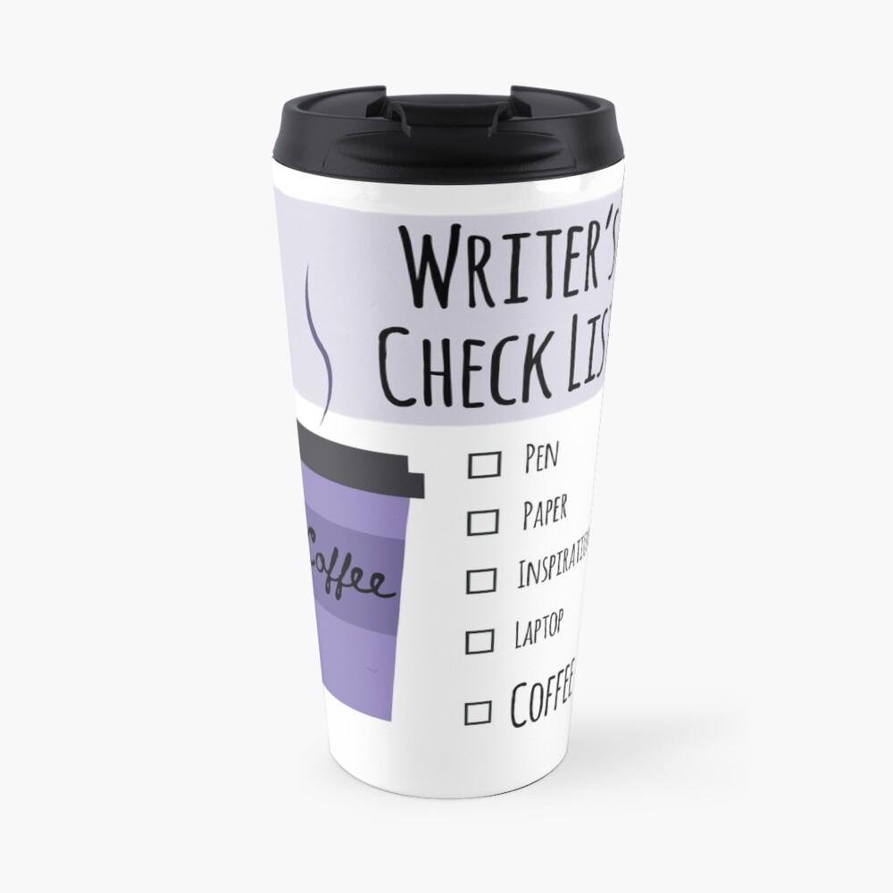Writer's Check List Travel Coffee Mug