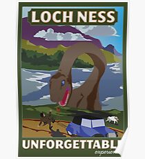 Visit Loch Ness - Green Poster
