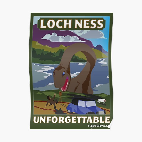 Visit Loch Ness - Green Poster