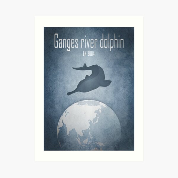 Ganges river dolphin - endangered animals Art Print