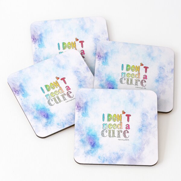 Item preview, I don't need a cure - #ActuallyAutistic designed and sold by NatLeBrunDesign.