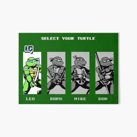 Select Your Turtle - PixelRetro Video Game T-shirts - Ninja Turtles