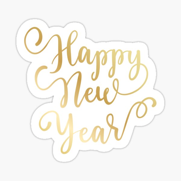 Happy New Year sticker Sticker