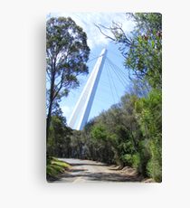 Batman Bridge - & Santa's sleigh and helpers in the sky Canvas Print