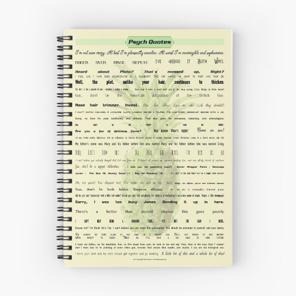 Item preview, Psych Quotes designed and sold by FanitsaArt.