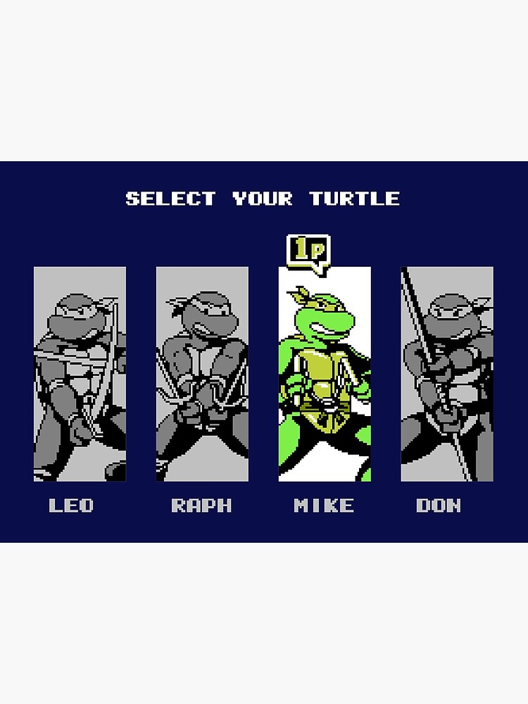 Select Your Turtle - PixelRetro Video Game T-shirts - Ninja Turtles