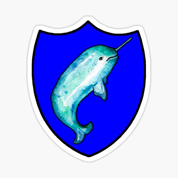 Waverider Narwhal Sticker