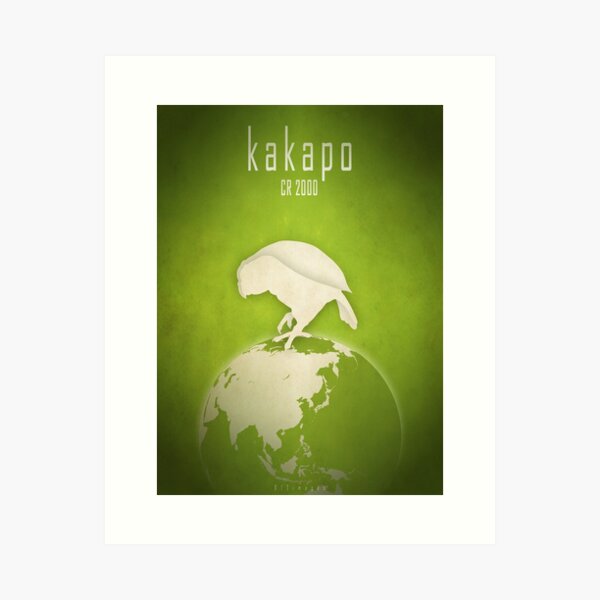 Kakapo - endangered species Art Print