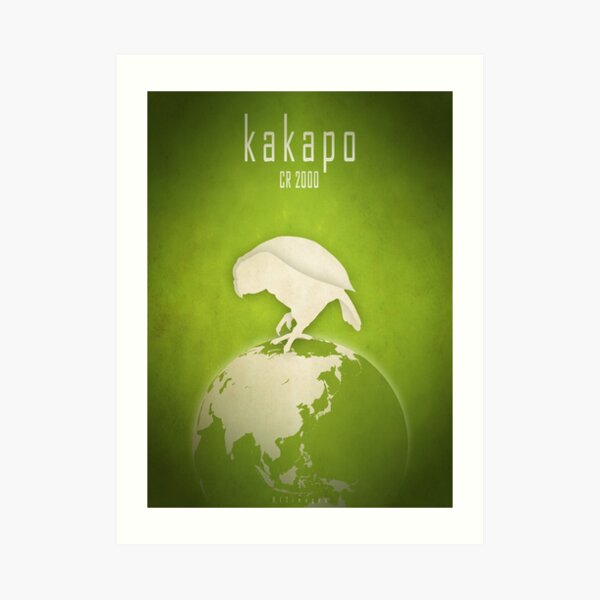 Kakapo - endangered species Art Print