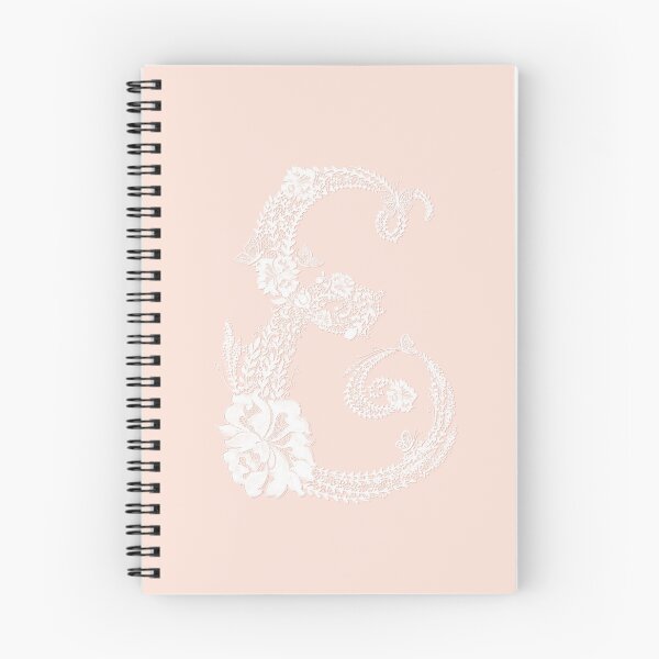 Item preview, E hand lettering in lace design designed and sold by DonnaKBrowning.