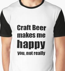 Camiseta gráfica Craft Beer Lover Funny Gift for Friend Alcohol Brewer