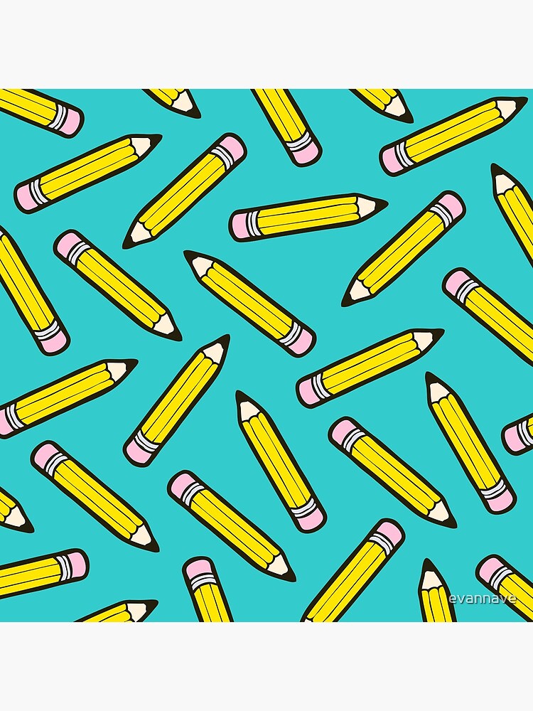Pencil Power Blue Pattern by evannave